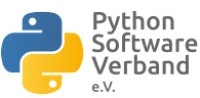 Two snakes next to the text 'Python Software Verband e.V.'